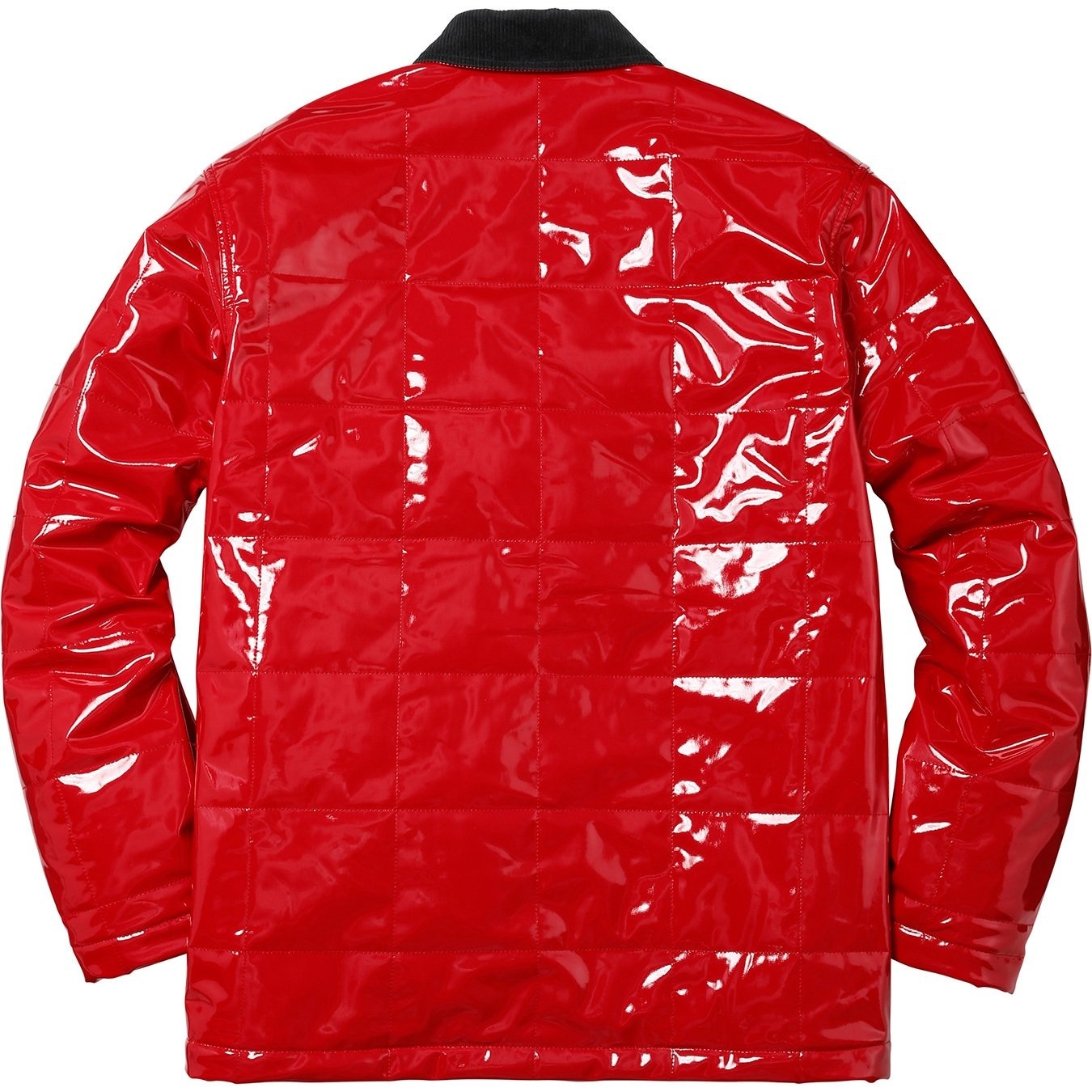 Quilted Patent Vinyl Work Jacket view 3